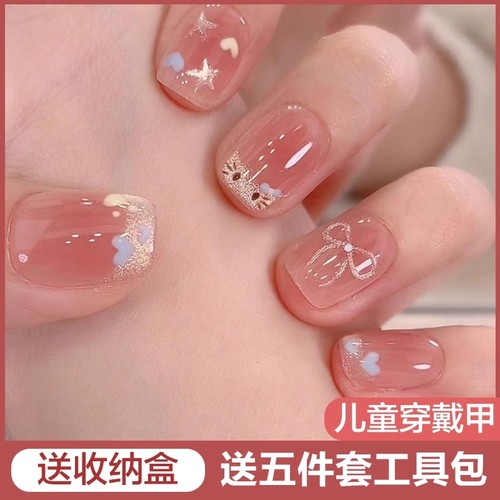 美甲新款蝴蝶款短款|千人加购