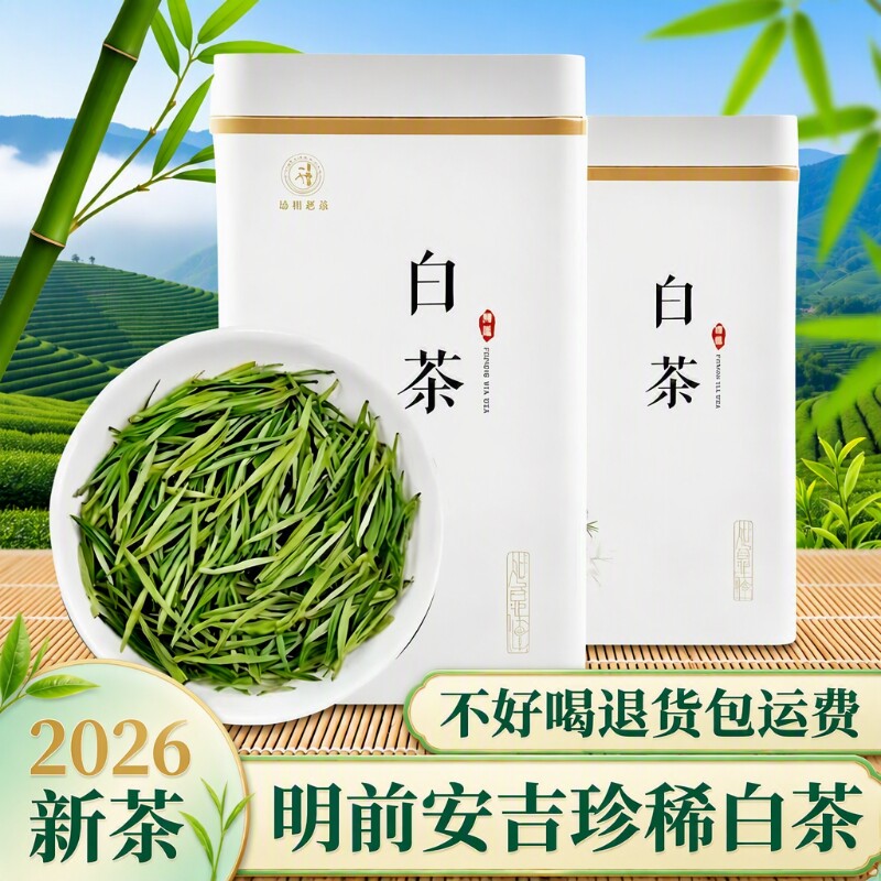 安吉珍稀白茶2026新茶明前一级口粮绿茶正宗特级高山白茶叶自己喝图片