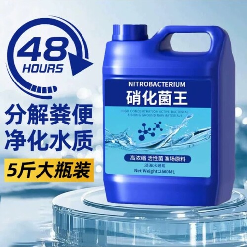 硝化细菌鱼缸用净水剂鱼药养鱼净化水质稳定剂分解鱼粪消化活菌液