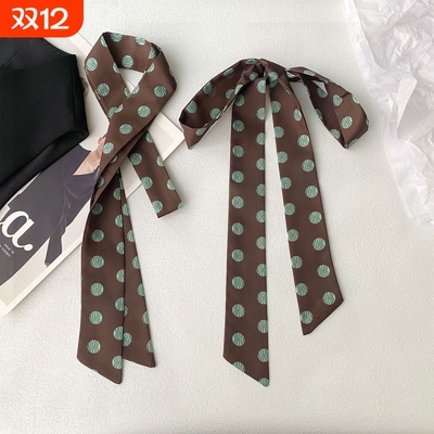 复古波点长条丝巾|132人收藏