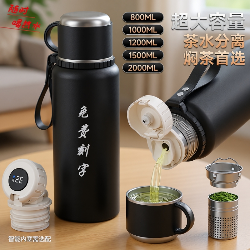 新款保温杯茶水分离|千人加购