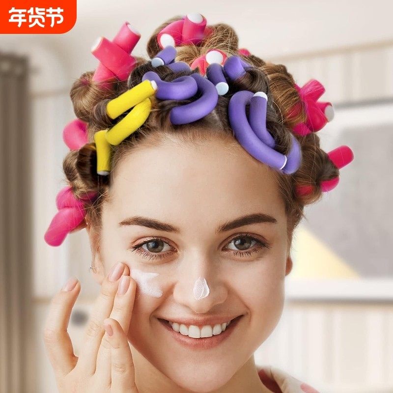 万能杠烫发隔热橡胶棒定型不伤发冷烫杠子定型海绵卷睡觉卷发神器