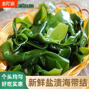 新鲜海带结特厚霞浦海带干海带非干货批发价盐渍海带海白菜海带扣