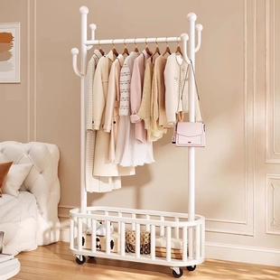衣架落地卧室挂衣架家用室内晾衣架晒衣服架子房间简易移动置物