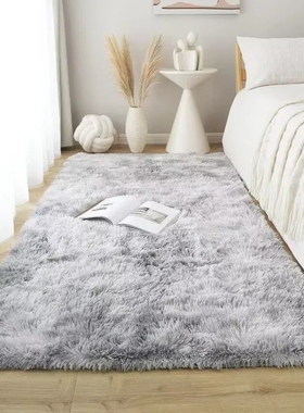 长毛卧室床边毯飘窗垫家用客厅地毯榻榻米坐垫沙发白色阳台茶几