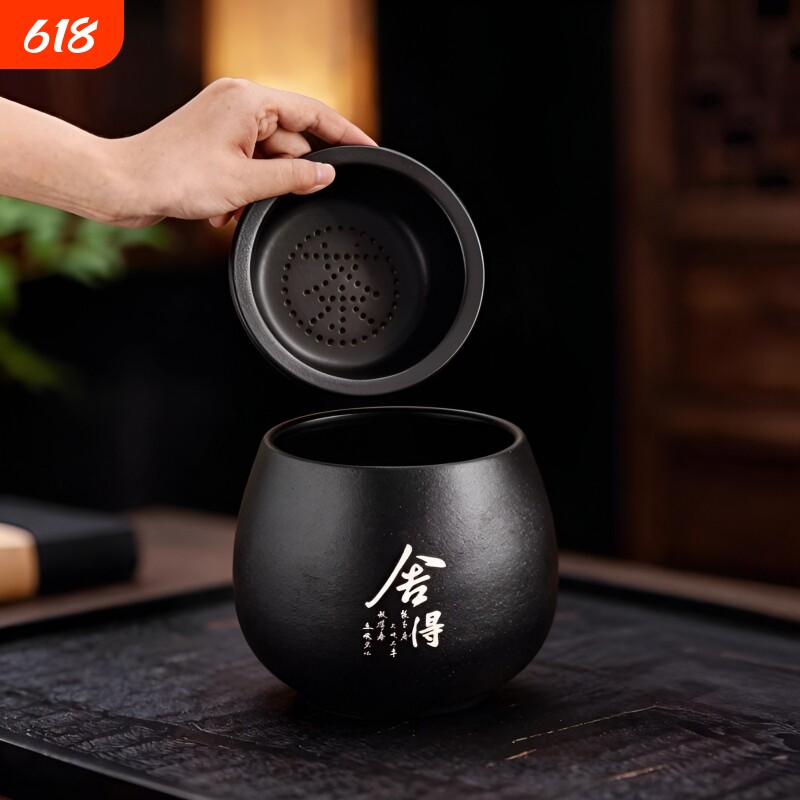 紫砂茶杯功夫茶主人杯茶碗个人专用品茗茶盏茶洗茶渣粗陶大容量