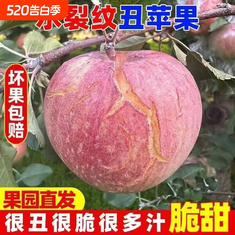 【爆甜】正宗红富士苹果脆甜冰糖心苹果新鲜应季水果整箱批发