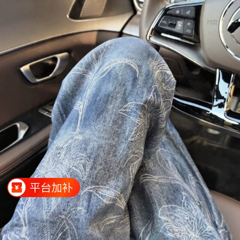 棉绸裤子外穿女轻薄遛弯裤夏日凉凉裤睡裤绵绸裤防蚊裤夏薄款格子