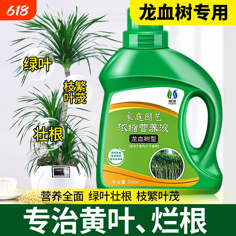 龙血树龙须树专用肥料营养液盆栽植物室内绿植养花肥通用氮磷钾肥