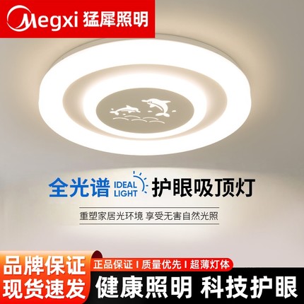 led圆形吸顶灯客厅卧室儿童房间灯简约护眼灯灯具主灯2025新款