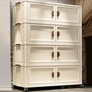零食柜收纳架置物架收纳箱厨 收纳柜子置物柜家用储物柜多层免安装