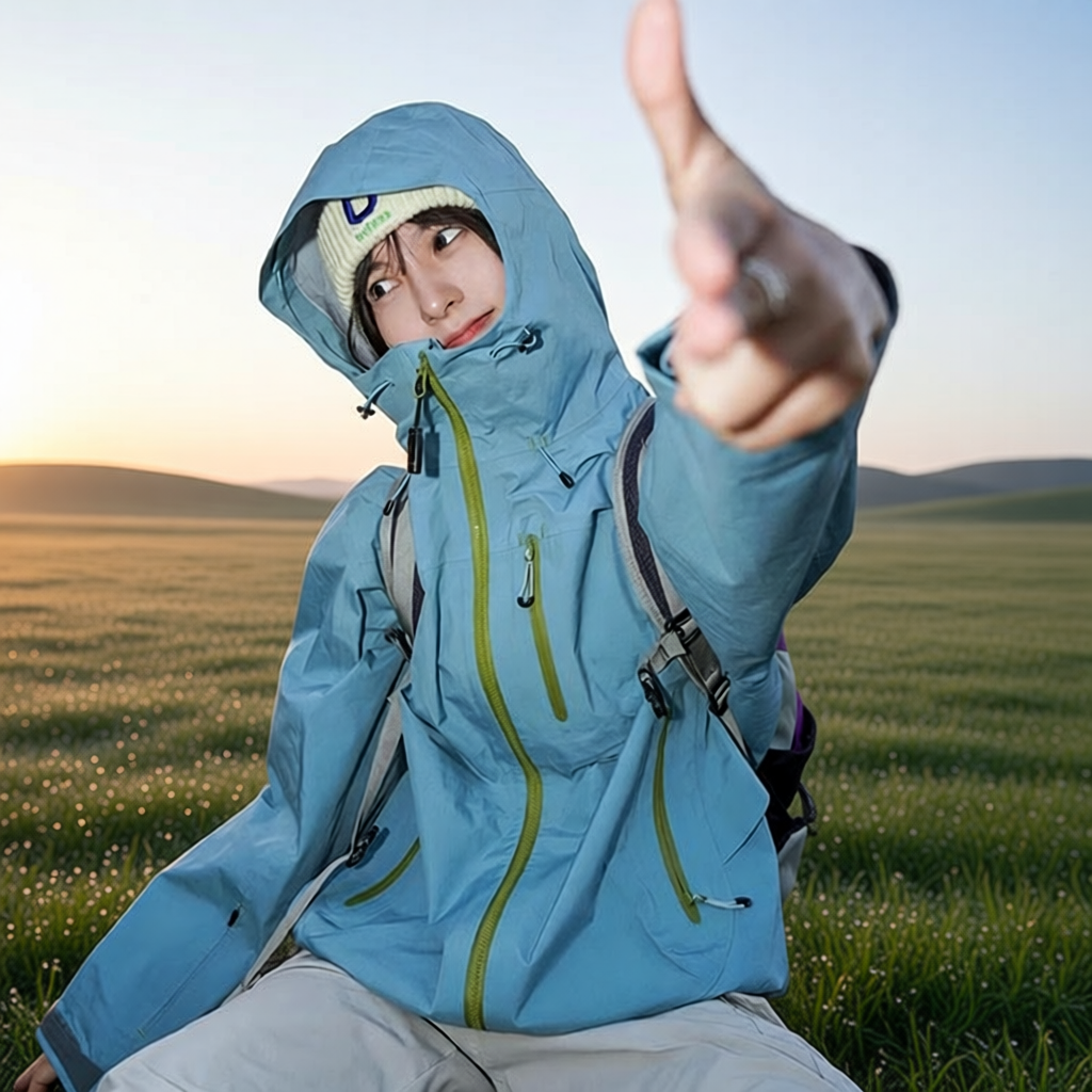 冲锋衣女款2025新款春秋户外防风外套硬壳徒步防水爬山内胆登山