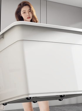 特大号塑料收纳箱家用衣服搬家储物箱整理盒玩具周转箱子整理箱