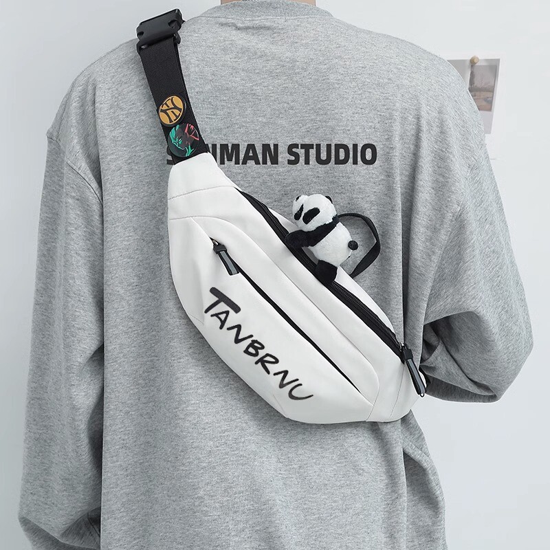 斜挎包男潮牌潮流胸包男士背包休闲腰包男款挎包女手机男生单肩包