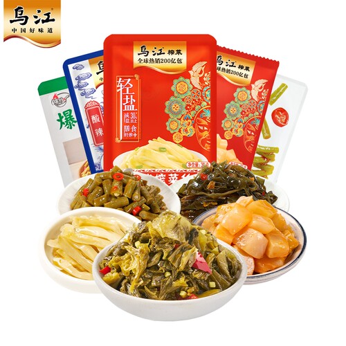 乌江榨菜萝卜海带丝豇豆30g多规格下饭菜咸菜开袋即食小菜