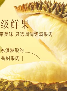 泰国榴莲冰冻肉树熟鲜冻零食生鲜冻金枕果泥当季新鲜液氮鲜果果肉