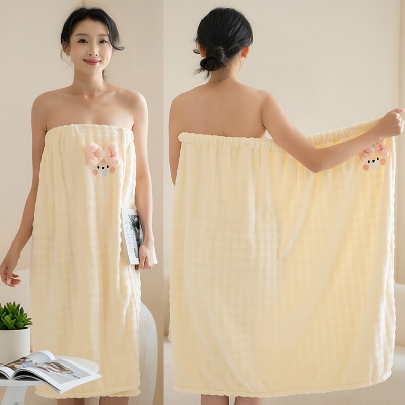 浴裙浴巾女2026新款柔软抗菌洗澡全身裹巾可穿式家用吸水速干浴衣