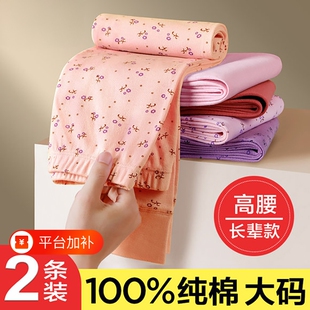 中老年人秋裤女士纯棉全棉妈妈宽松线裤老式保暖裤衬裤棉毛裤贴身