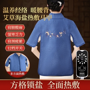 肩颈热敷包颈椎盐袋井格海盐包电加热艾灸包艾草理疗袋子家用神器