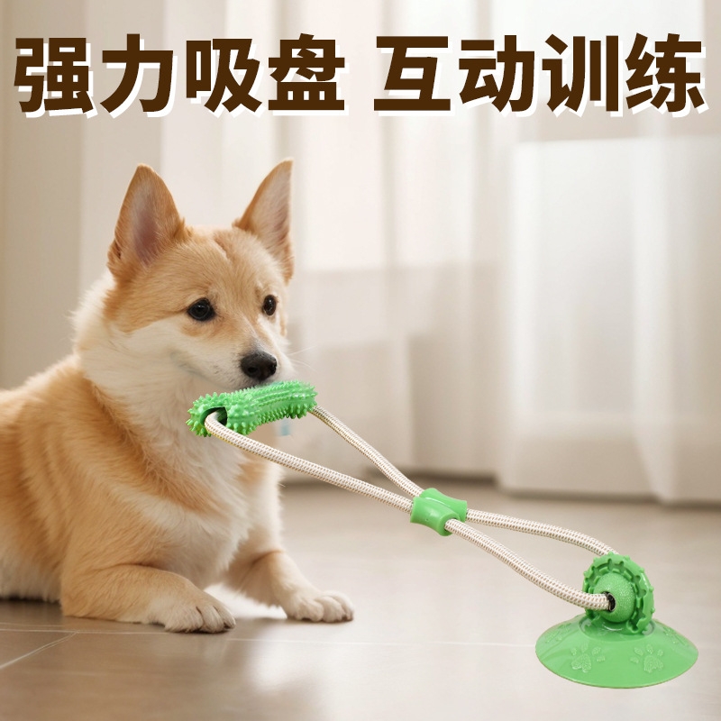 狗狗玩具吸盘耐咬磨牙解闷自嗨互动神器消耗体力小狗宠物用品拖鞋