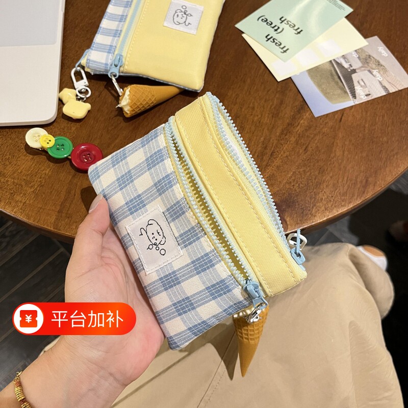 小狗零钱包女迷你随身小包包学生证件包卫生巾收纳包便携小型双层