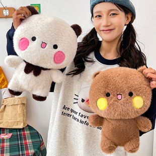 一二布布熊猫表情包公仔二次元动漫周边大号玩偶毛绒抱枕生日礼物