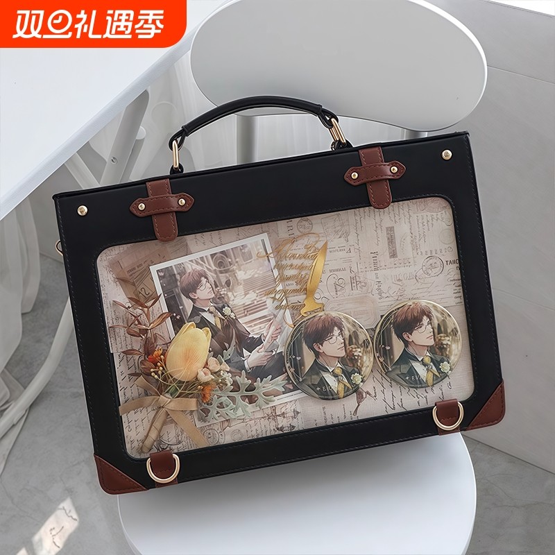 学院风痛包双肩JK制服包小食量斜挎包谷子包黑色单肩手提包原创