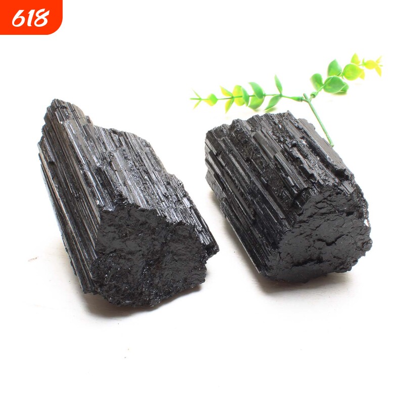 易晶缘一物一图天然黑碧玺原石摆件电气石水晶标本矿石石头宝石料
