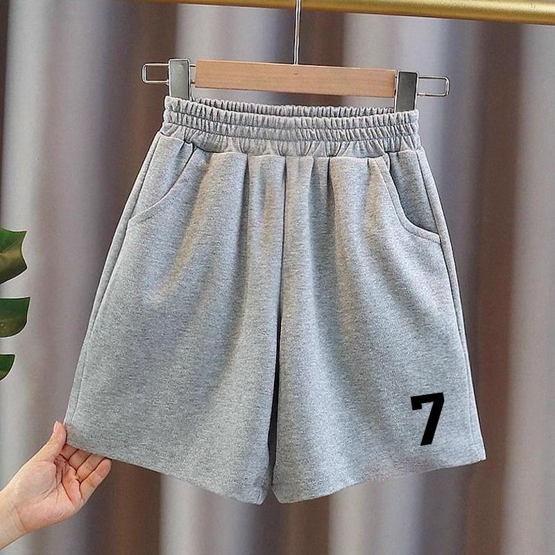 中大儿童纯棉短裤夏季新款男女童休闲百搭潮牌宝宝运动五分中裤子