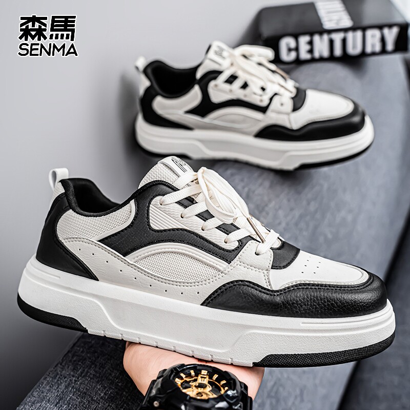 SENMA/森马男鞋2026新款春季防滑软底休闲潮鞋高级感增高运