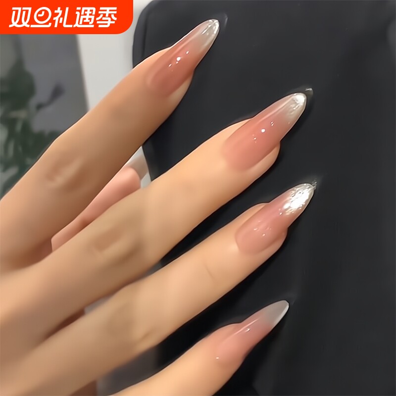 【露珠】纯欲风极简腮红追光猫眼小红书爆款手工穿戴甲美甲穿戴式