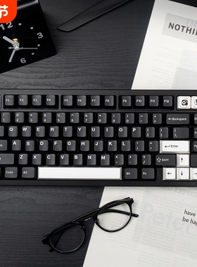 态珀WOB bow黑/白色机械键盘键帽PBT二色大全套原厂高度适美加狮