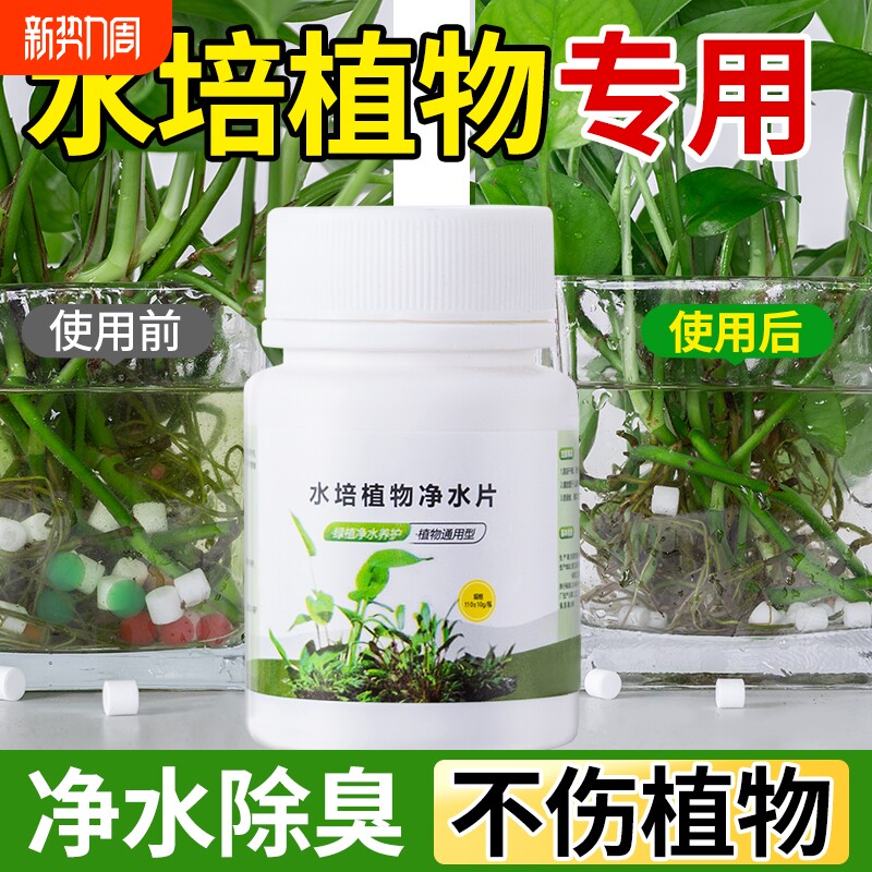 净水片鱼缸水培植物专用澄清澈净化水质除臭去腥杀菌消毒除藻通用