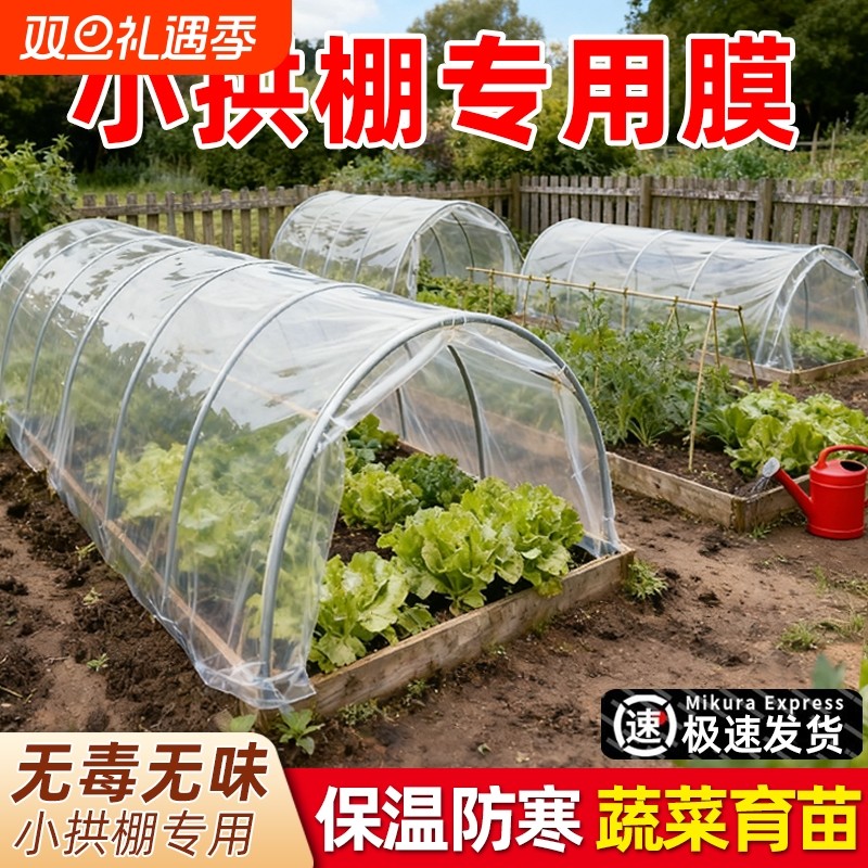 种菜小拱棚膜加厚大棚塑料膜蔬菜保温专用膜育苗薄膜种植农用防寒