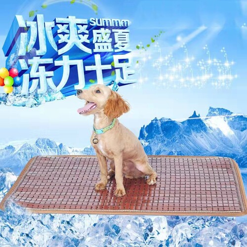 宠物凉席藤垫夏天降温猫咪垫狗垫子夏季睡觉垫子狗狗用品竹席麻将