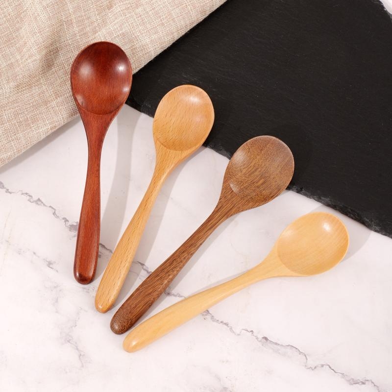 长柄木质勺子家用喝粥勺天然勺子喝汤小调羹稀饭小汤勺环保竹木勺