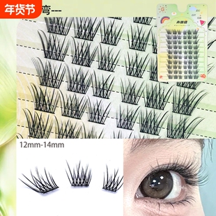 卉眼睫假睫毛青丘狐单簇睫毛爱豆眼睫毛野兔里斯本九尾玩咖精灵