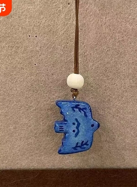 精致小鸟蓝色项链|100人收藏