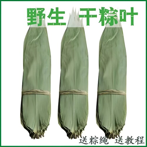 干粽叶棕叶新鲜粽子叶大号家用竹叶包粽子的粽叶特大码叶子斑斓叶
