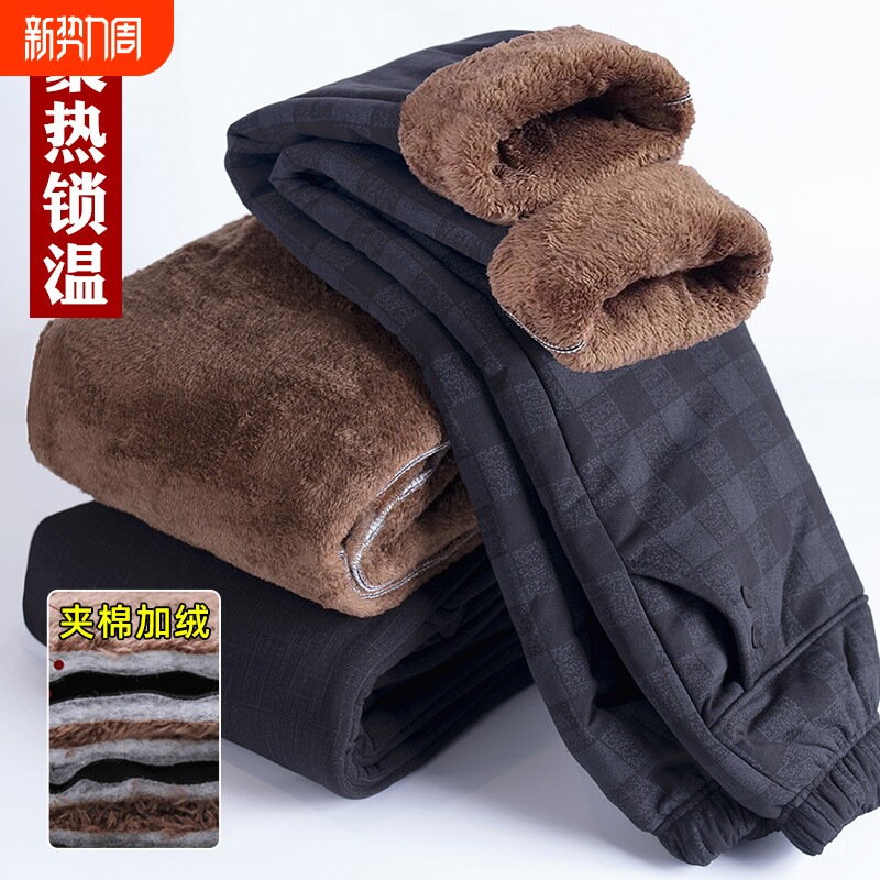 中老年人棉裤女妈妈冬装裤子加绒加厚外穿老太太奶奶保暖裤夹棉