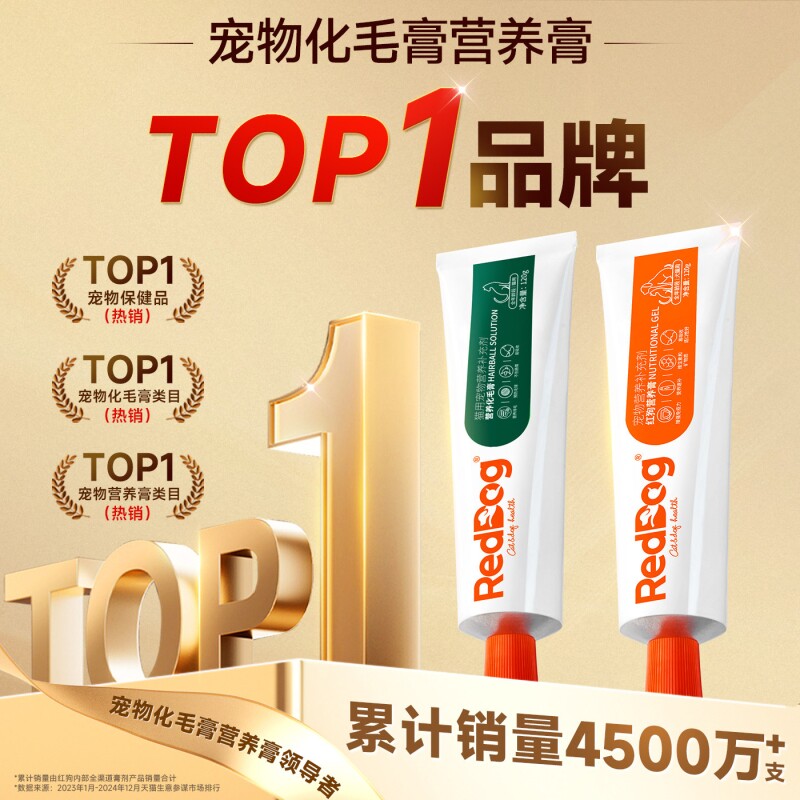 红狗化毛膏猫咪专用猫草片营养膏图片