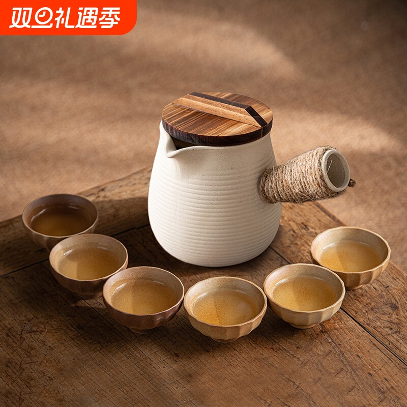 新款冬天围炉煮茶壶茶杯炭火炉木炭烧烤套装家用户外烤奶罐泡茶器