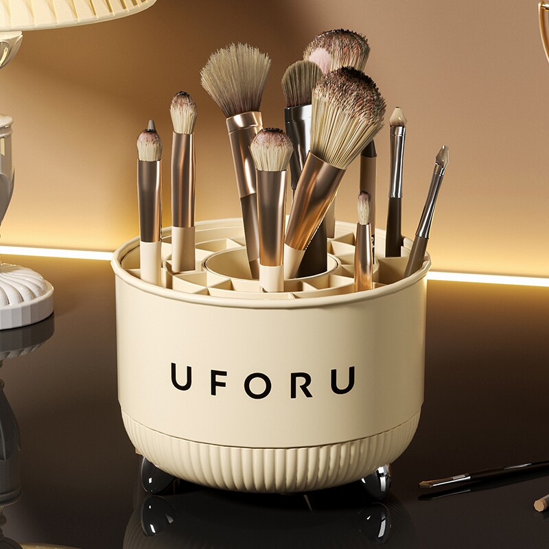 收纳桶办公室桌面笔筒卧室梳妆台眉笔眼影化妆品收纳盒多功能