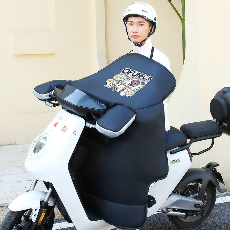 电动车摩托车挡风被加大加宽防水防风罩冬季加绒加厚防雨防寒保暖