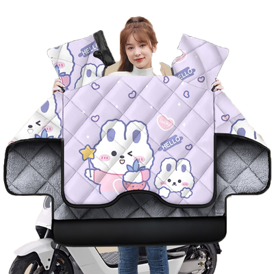 电动车挡风被冬季加绒加厚