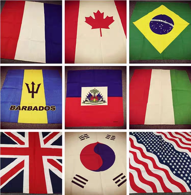 Cotton Flag Series USA  France South Korea Brazil Germany Ca