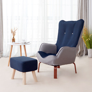 High back single sofa chair foldable lounge chair lazy sofa