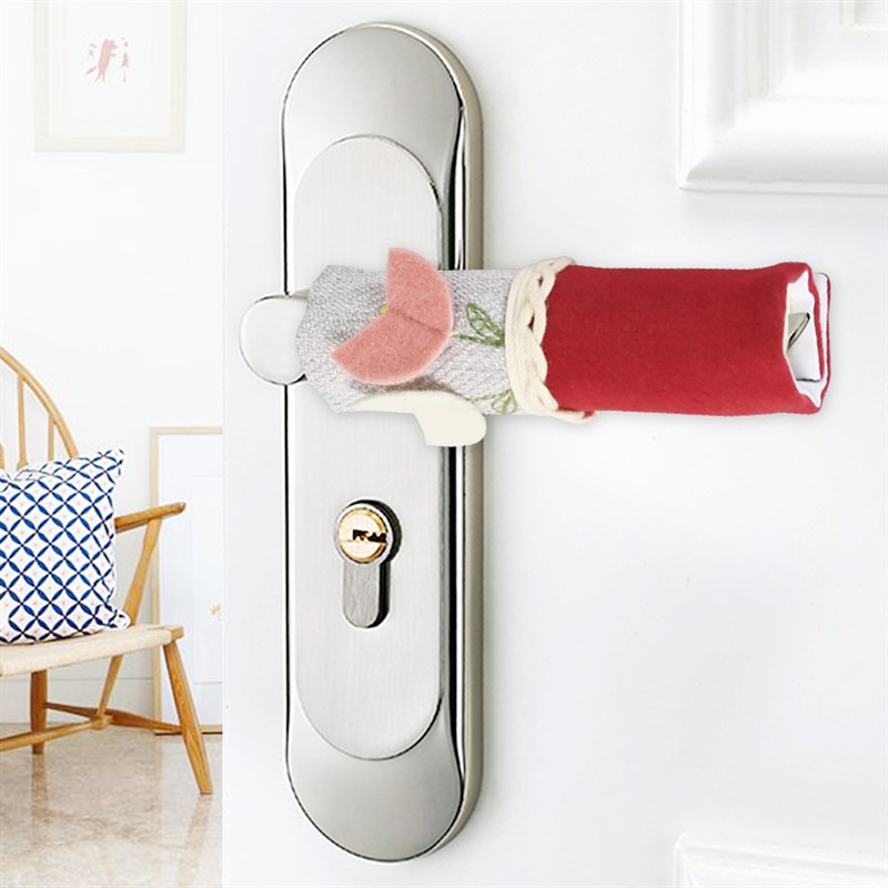 门把手保护套布i艺保暖防撞垫门把手套冬防静电门把套拉手套把手