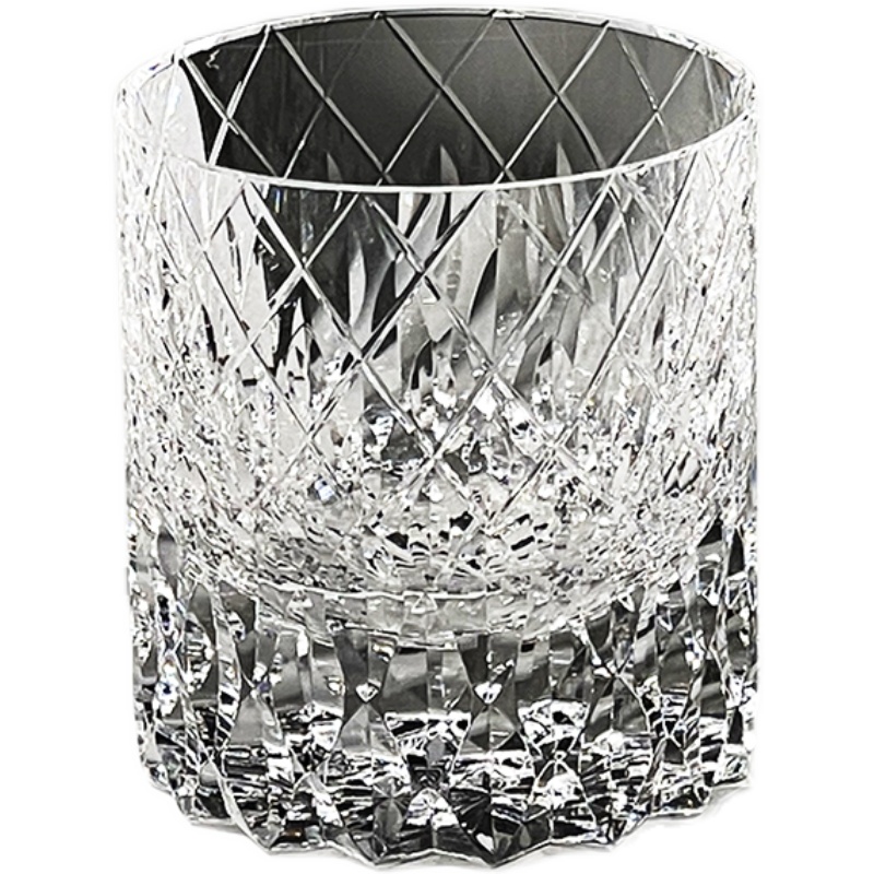 K9水晶玻璃威士忌洋酒杯高z级感手工雕刻杯子送礼礼盒装一对