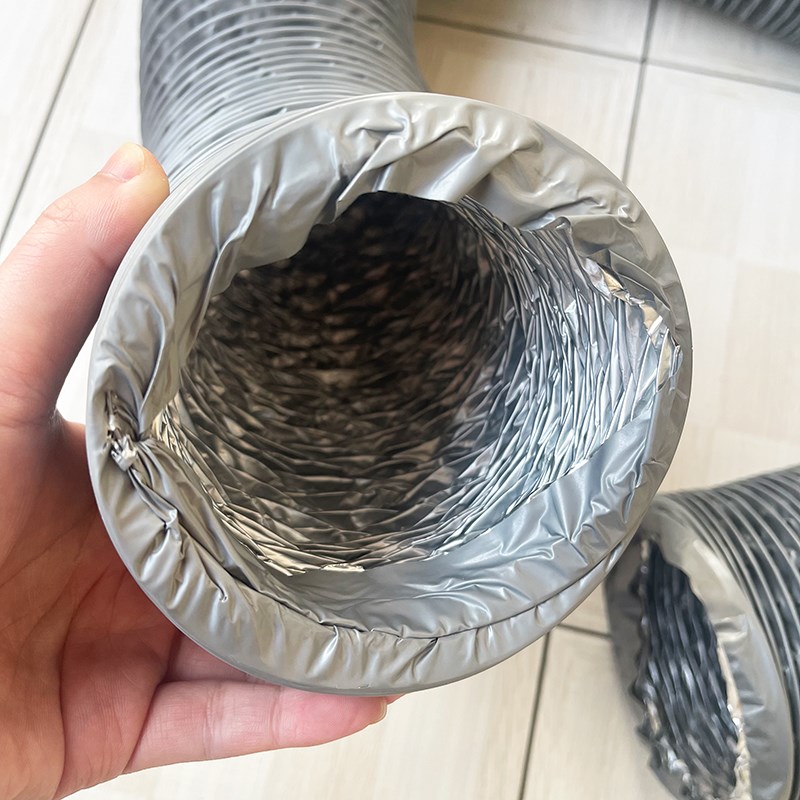 PVC铝箔管复合加厚通风软管耐高温伸缩管油烟机空调排Z风排烟管道